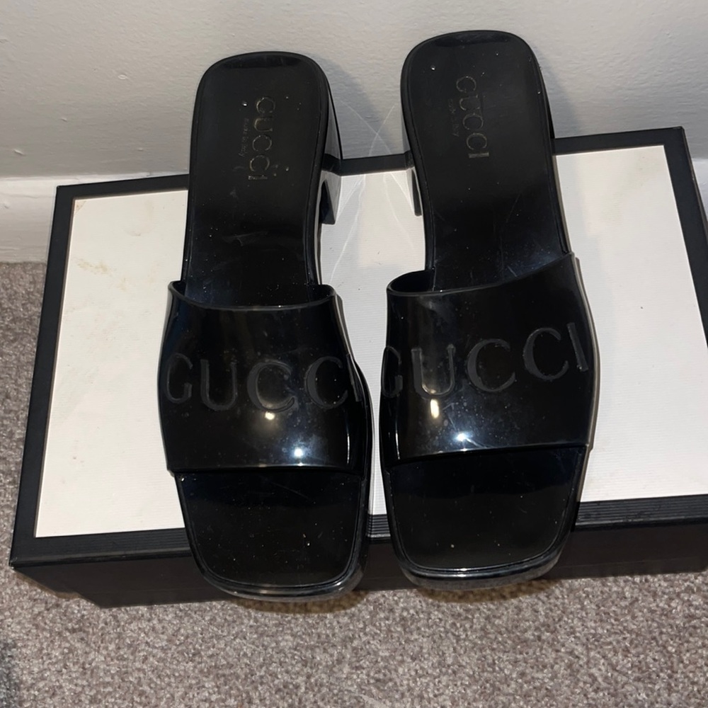 Gucci rubber sandals